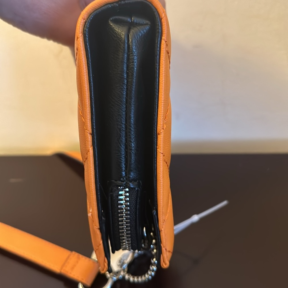 Steve Madden  bright orange crossbody bag with silver hardware. BNWOTS! - Picture 9 of 11
